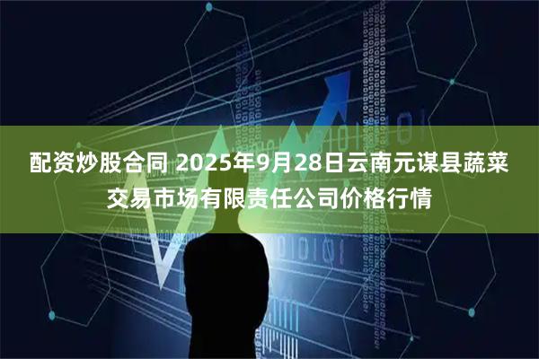 配资炒股合同 2025年9月28日云南元谋县蔬菜交易市场有限责任公司价格行情